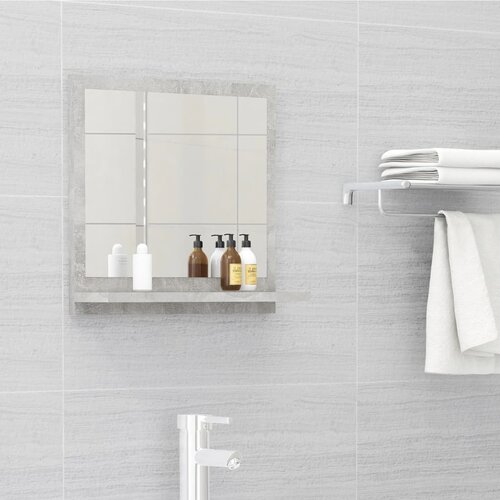  Kupaonsko ogledalo boja betona 40x10,5x37 cm konstruirano drvo Cijene