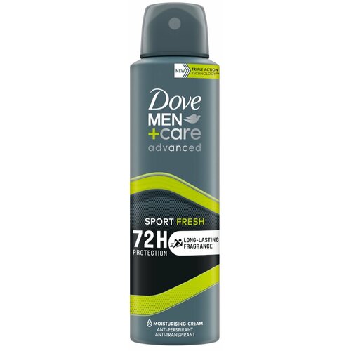 Dove sport active fresh men advance care dezodorans u spreju 150 ml Slike