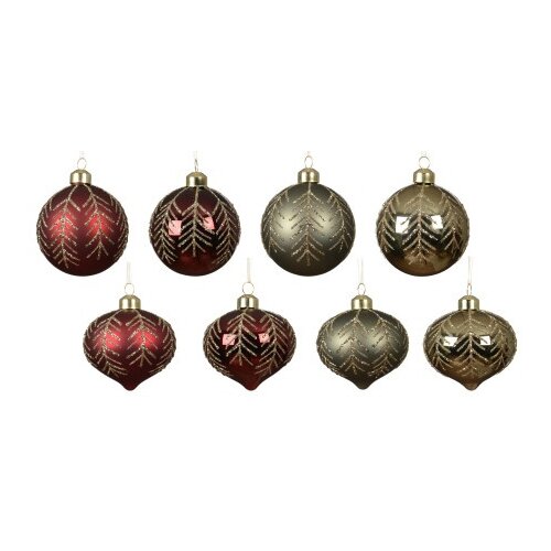 DEKOR DOM dekoracija - hanging bauble glass 8cm 071814 - assorted - kmg ( 045648 ) Cene