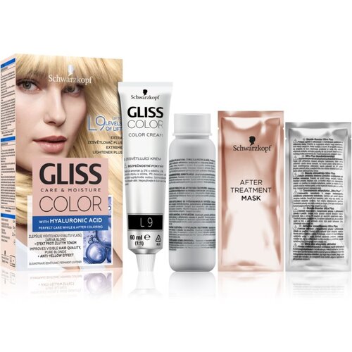 Schwarzkopf Gliss Color permanentna barva za lase odtenek L9 Extreme Lightener Plus Slike