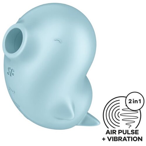 Satisfyer Vibrator - Sassy Seal Air Pulse, moder, (21554054) Slike