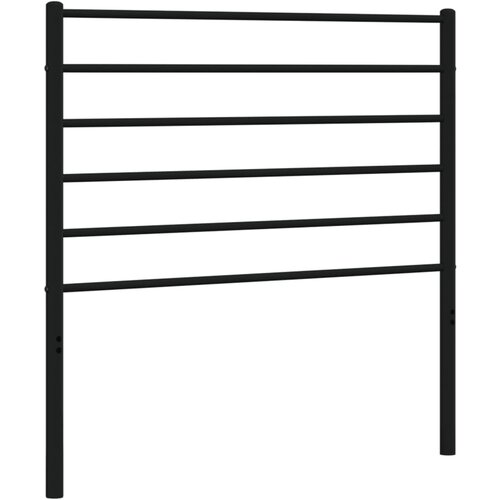 VidaXL Kovinsko posteljno vzglavje črno 80 cm, (20642676) Slike