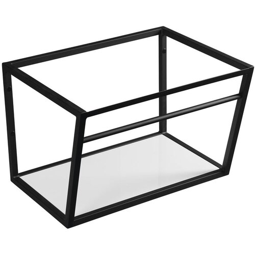 Sapho Bijelo/crno željezno zidno postolje ispod umivaonika 60x40 cm Ska – Cijene
