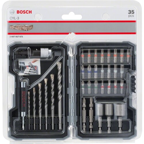 Bosch 35-delni set burgija za beton i Extra Hard bitova 2607017728 Slike