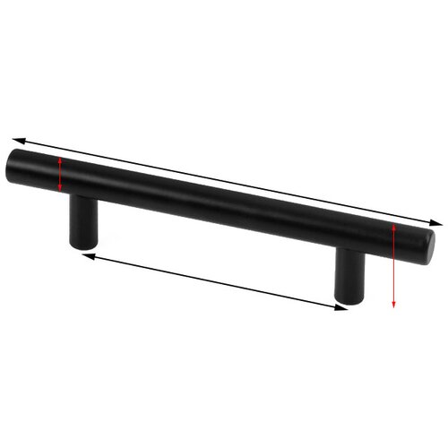 INF Mat črni T-bar ročaji (2 paketa) XL, (21783920) Cene