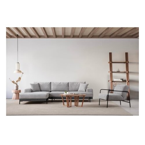 Atelier Del Sofa ugaona garnitura Eti Black Left Grey Slike