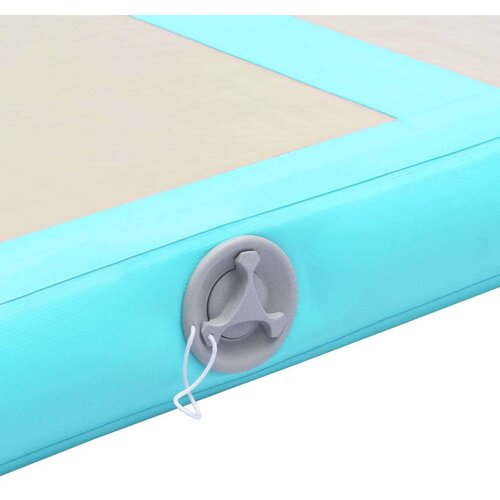  Strunjača na napuhavanje s crpkom 500 x 100 x 10 cm PVC zelena Slike