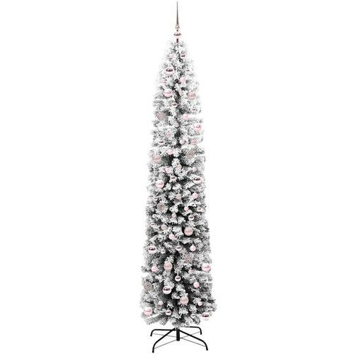 VidaXL Umjetno božićno drvce Zelena 240 cm PVC i čelik i plastika Slike