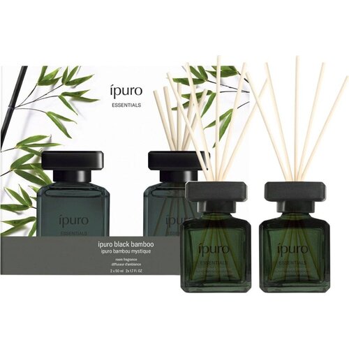 IPURO Essentials komplet di&scaron;av za prostor Black Bamboo, darilno pakiranje - 100 ml Cene