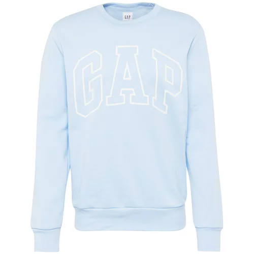 GAP Sweater majica svijetloplava / bijela