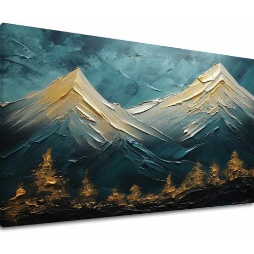  Moderni  zidni dekor golden mysterious rock - premium art Cijene