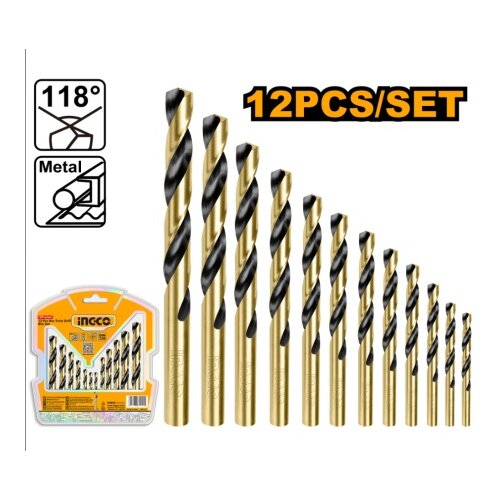 Ingco akdb1125 set hss burgija za metal 12/1 super ( AKDB1125 ) Slike
