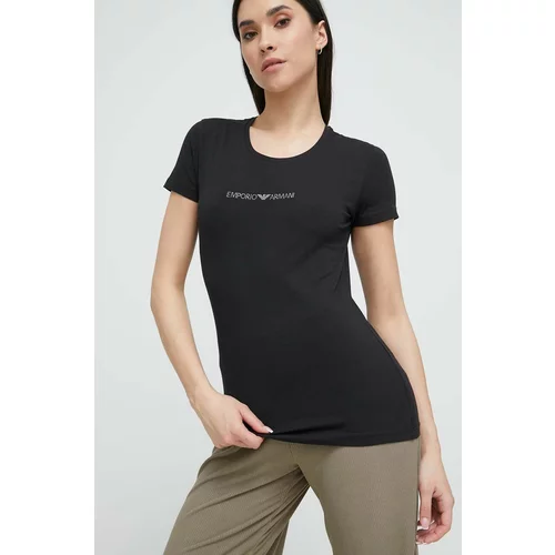 Emporio Armani Underwear Homewear majica kratkih rukava boja: crna