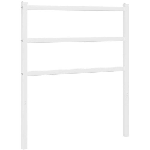  Metalno uzglavlje bijelo 80 cm Slike