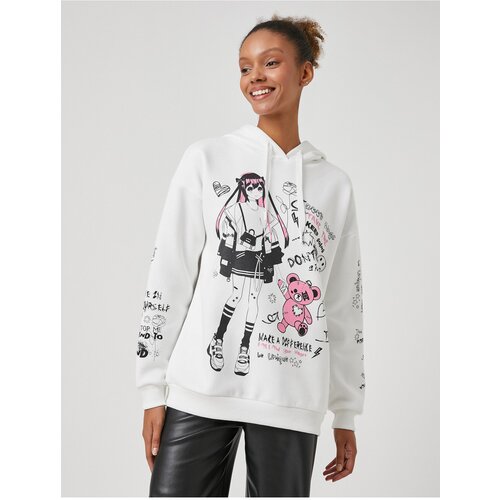 Koton Hooded Sweatshirt Printed Long Sleeve Casual Fit Slike