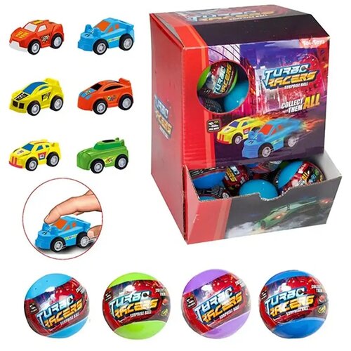 Magic Toys Turbo Racers dirkalni avtomobili presenečenje jajce 1 kos Slike