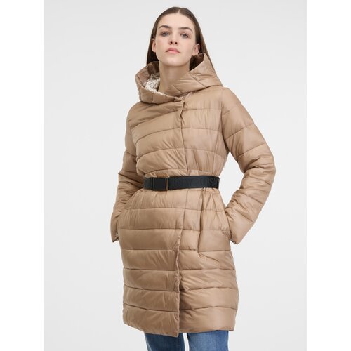 Orsay Women&amp;#039;s Brown Quilted Coat - Women Slike