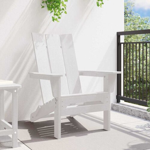 Sklopiva Adirondack stolica Bijelo 80,5 x 74,5 x 92 cm HDPE Slike
