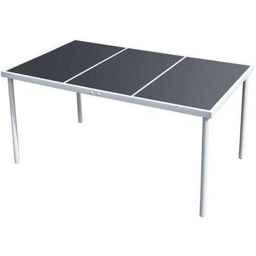  Vrtni stol 150 x 90 x 74 cm crni čelični Cijene