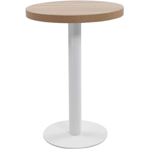 VidaXL Bistro stol svjetlosmeđi 60 cm MDF Slike