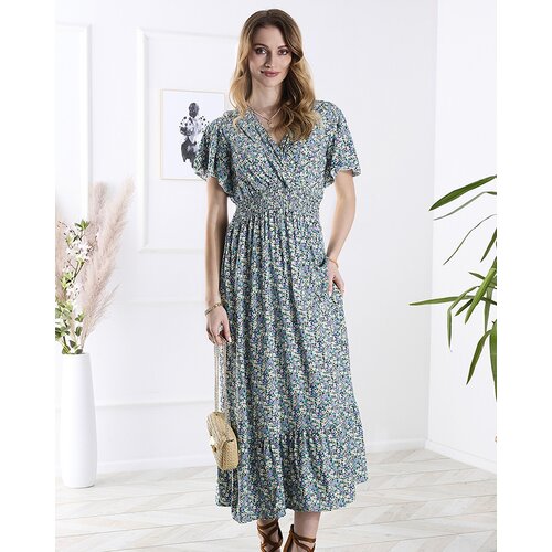 Resti Women's floral midi dress in purple- Clothing Cene