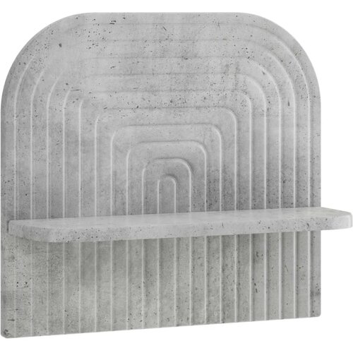  Zidna polica 2 kom. Betonska siva 41 x 13 5 x 37 5 cm - Betonska siva 41 cm Slike