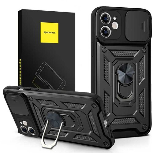 Spacecase CASE OVITEK ZA IPHONE 11 ČRNO SC CAMRING ZAŠČ, (21964529) Cene