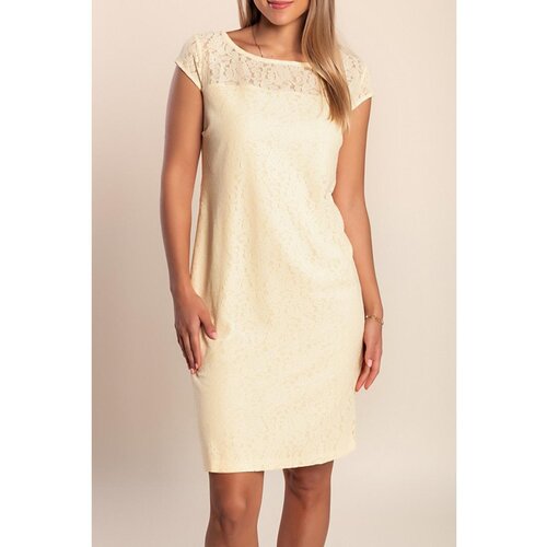 Fenzy Plus Size Obleka, Rumena Cene