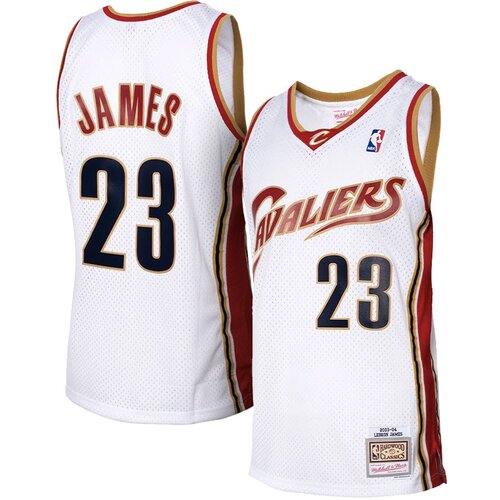 Mitchell And Ness Lebron James 23 Cleveland Cavaliers 2003-04 Swingman White dres Cene