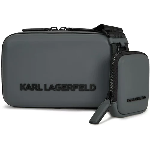 Karl Lagerfeld Torba za čez ramo 'Kase' antracit / črna