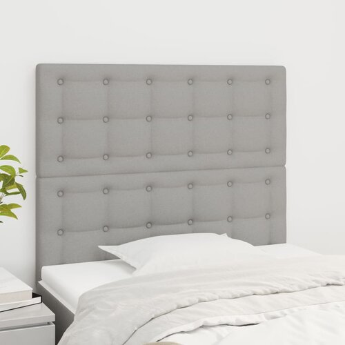  Uzglavlje svijetlosivo 80x5x118/128 cm tkanina Slike