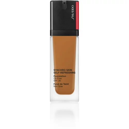 Shiseido Synchro Skin Self-Refreshing Foundation dolgoobstojen tekoči puder SPF 30 odtenek 440 Amber 30 ml