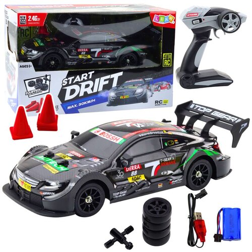 Drift auto RC crni karbon 30km/h 1:16 Slike