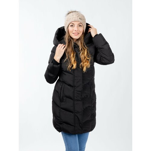 Glano Women's winter quilted jacket - black Slike