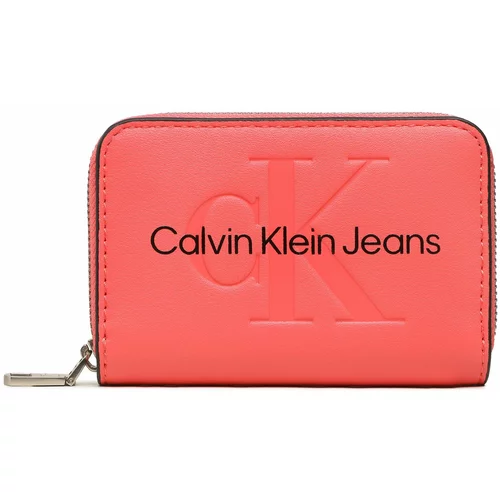 Calvin Klein Jeans Majhna ženska denarnica Sculpted Med Zip Around Mono K60K607229 TCO