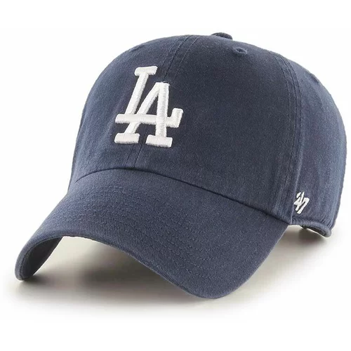 47 Brand Bombažna bejzbolska kapa MLB Los Angeles Dodgers mornarsko modra barva