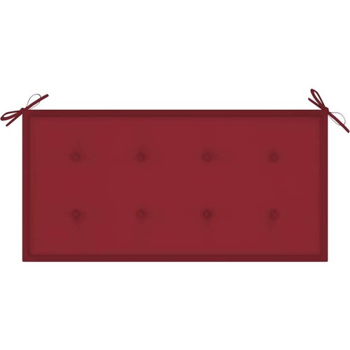  Jastuk za vrtnu klupu boja vina 100 x 50 x 3 cm tkanina Oxford Slike