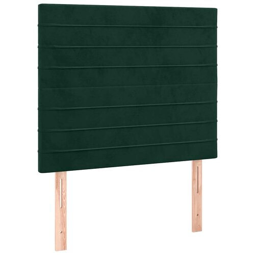 Box spring krevet s madracem tamnozeleni 80 x 200 cm bar&amp;scaron;unasti Slike