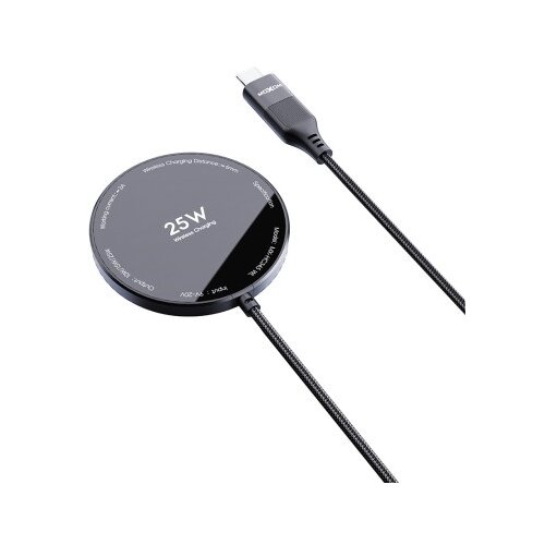  Bezicni punjac magsafe moxom mx-hc345 wl 25w crni ( P1296 ) Slike