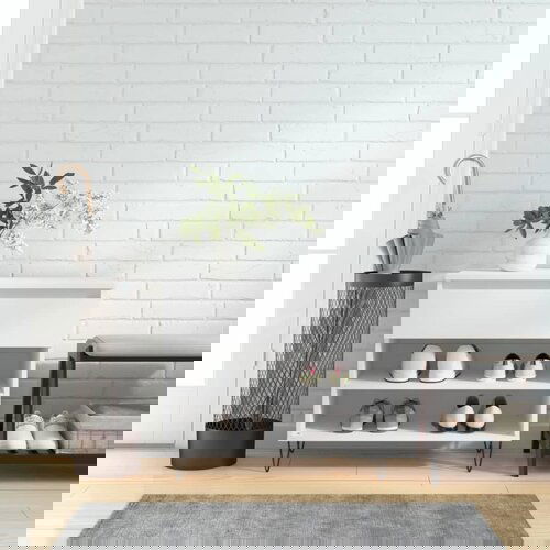 VidaXL Omarica za čevlje bela 70x36x60 cm inženirski les Slike