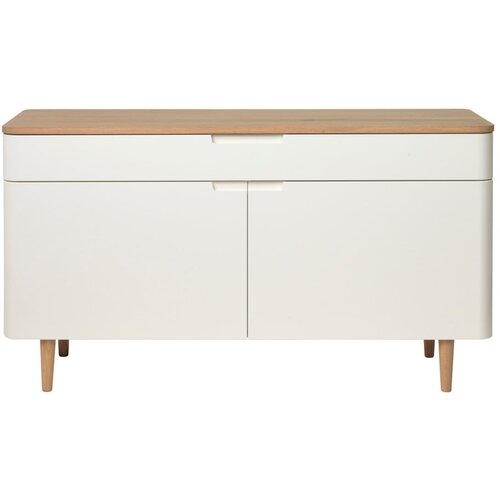 Unique Furniture niska komoda od bijelog hrasta Amalfi Cijene