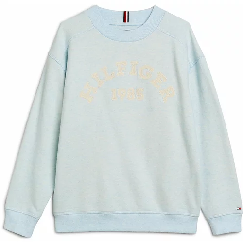 Tommy Hilfiger Sweater majica svijetloplava / vuneno bijela