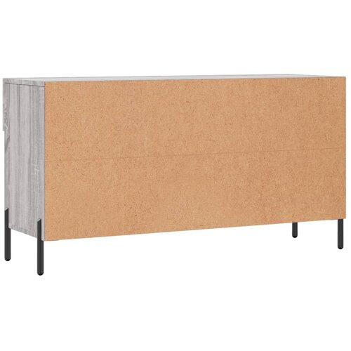  Klupa za cipele siva boja hrasta 102x35x55 cm konstruirano drvo Slike