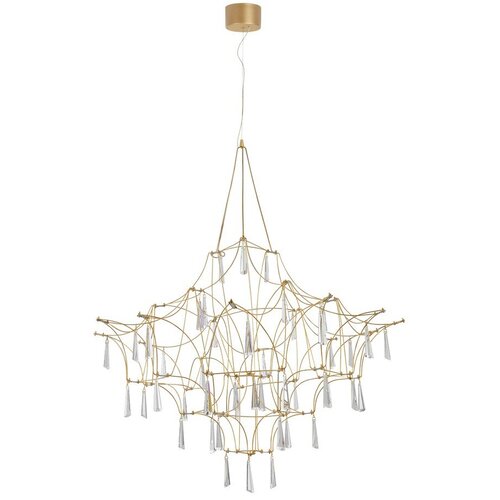 Nova Luce Metalna LED viseća svjetiljka u zlatnoj boji &oslash; 80 cm Goro &ndash; Cijene