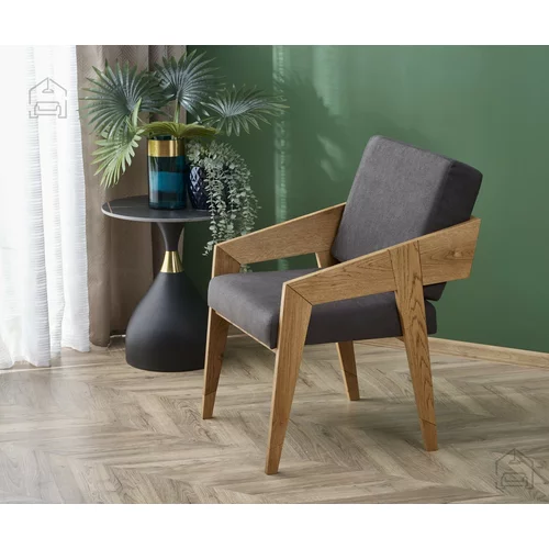 Xtra furniture Fotelja Freedom - hrast/siva