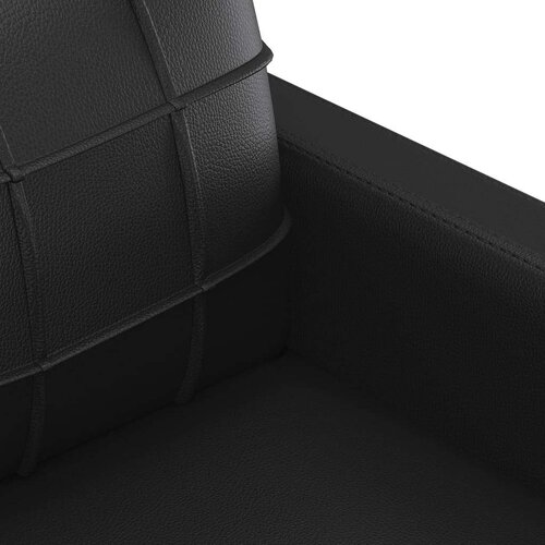 vidaXL Dvosjed od tkanine crni 120 cm od umjetne kože Cijene