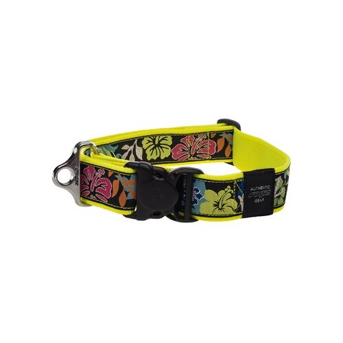 Rogz special agent floral klasična ogrlica za pse, 40mm, xxl, žuta Cene