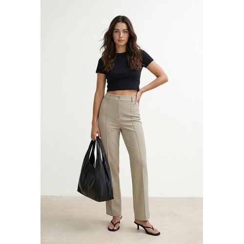 TRENDYOLMILLA ženske pantalone TWOSS21PL0093, Braon-Light Brown Cene