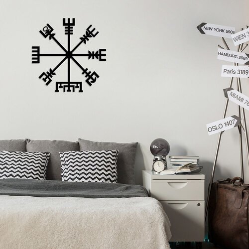 Wallity Zidna dekoracija Vegvisir, 60x60 cm, 1.5 mm, Crna Slike