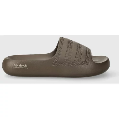 Adidas Cipele Adilette Ayoon boja: siva, s platformom, IF7617